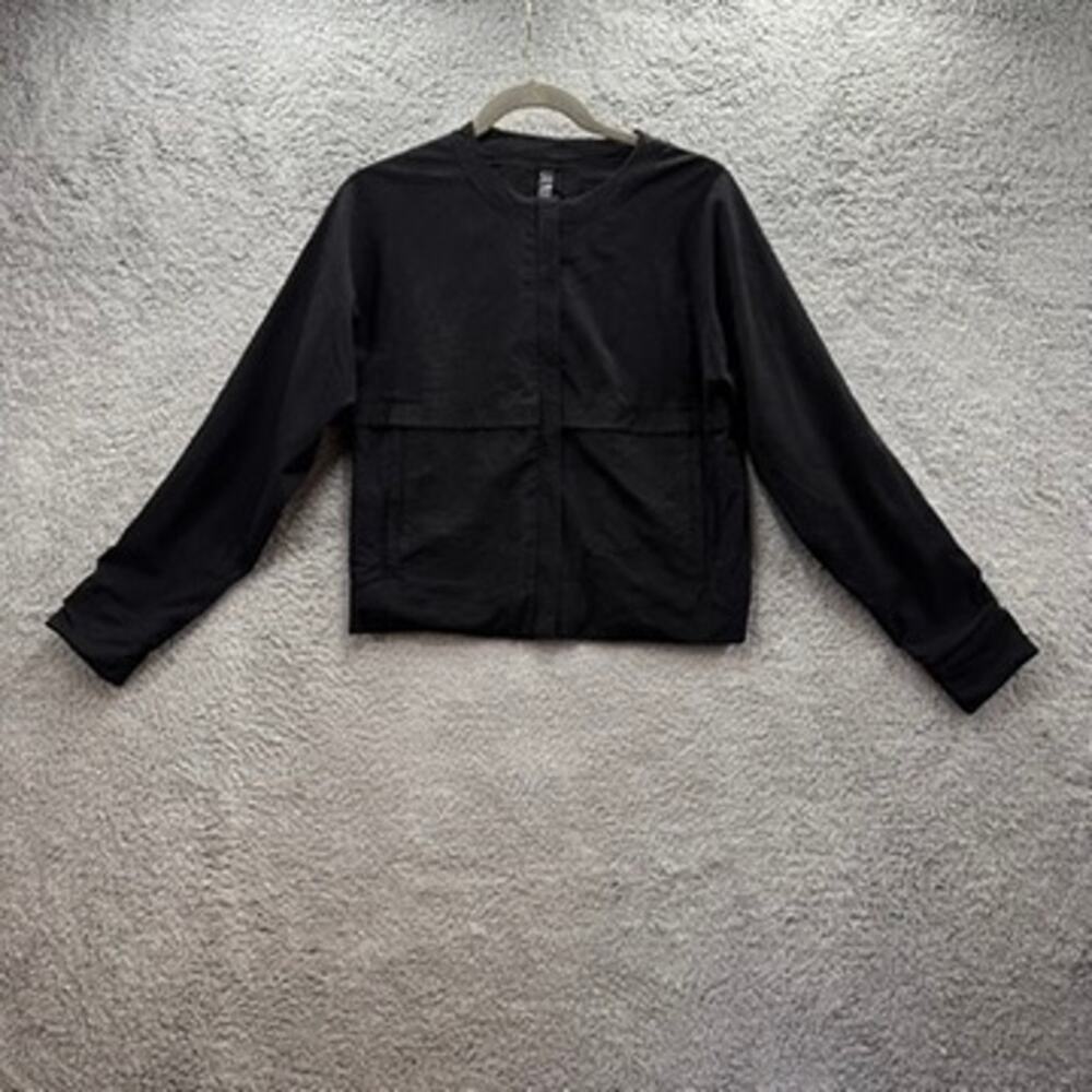 Laundry by Shelli Segal Women's‎ Size 4 Black Full Zip Jacket Cropped Lined EUC